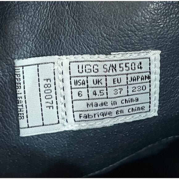 UGG Black and Cream Ankle Boots - Picture 9 of 9